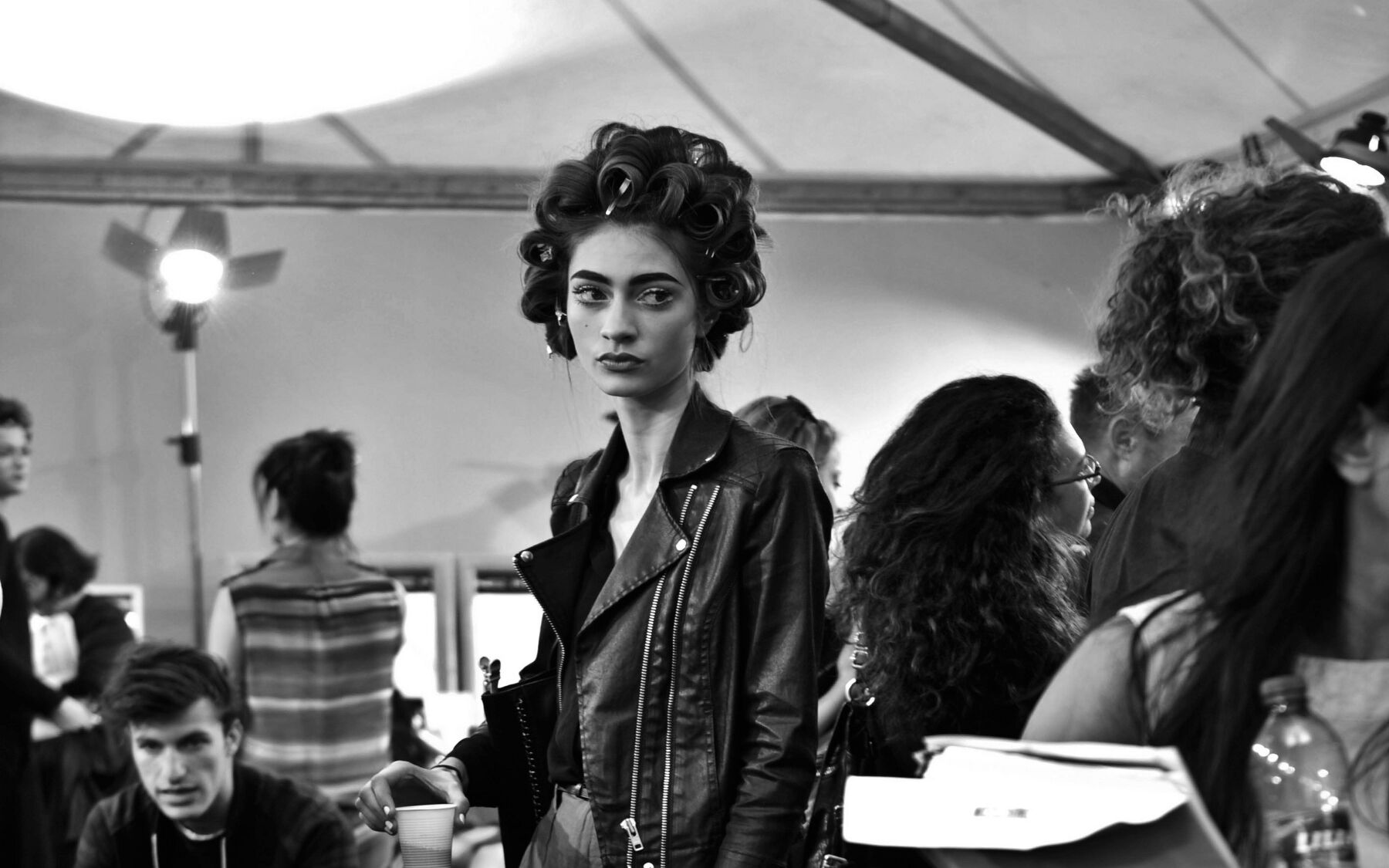 Backstage Moschino Spring Summer 2013 Women's Collection