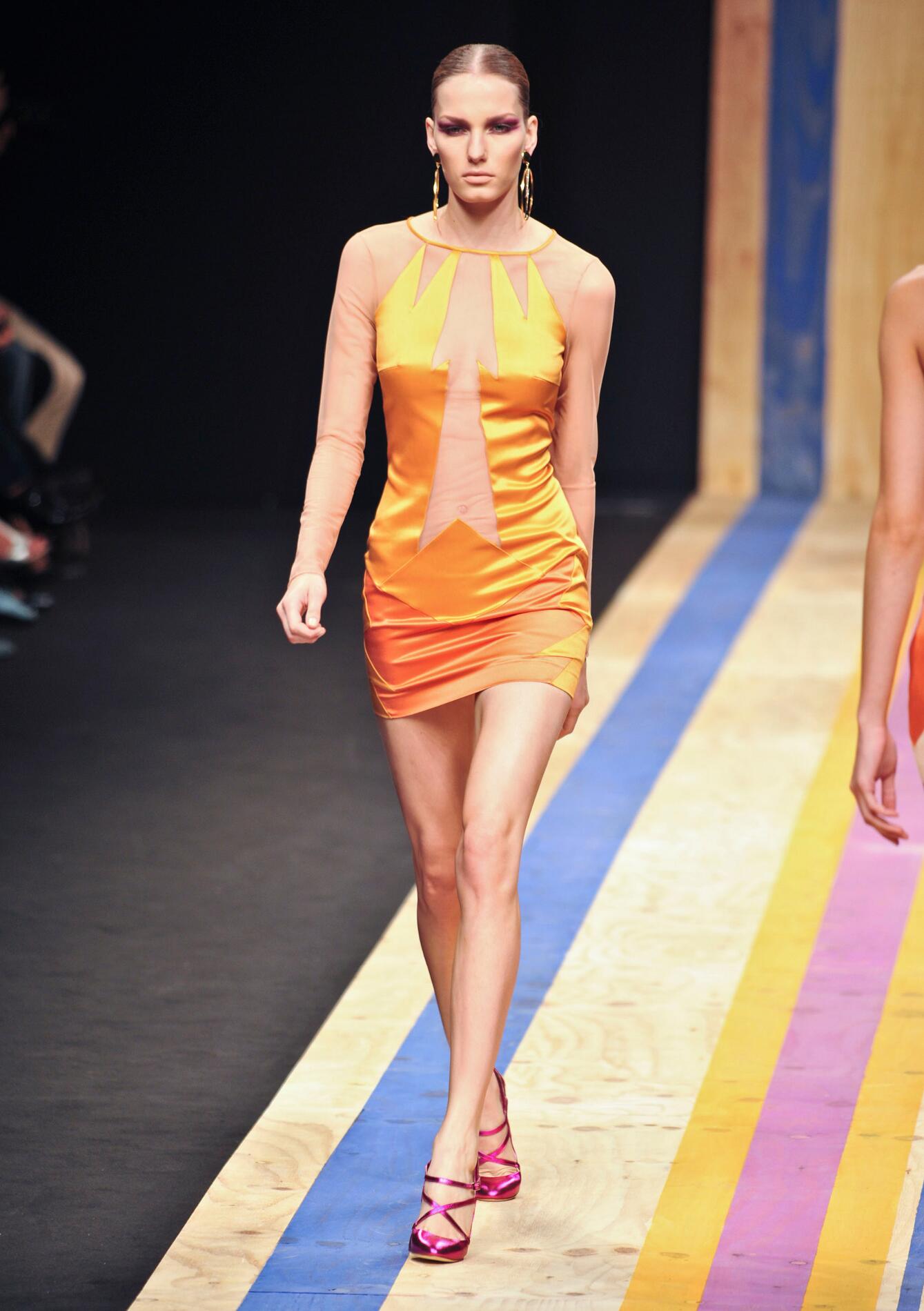 Summer Fashion Orange Dress