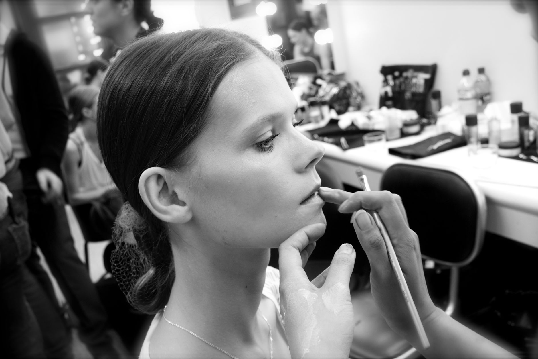 Backstage Fashion Model Makeup