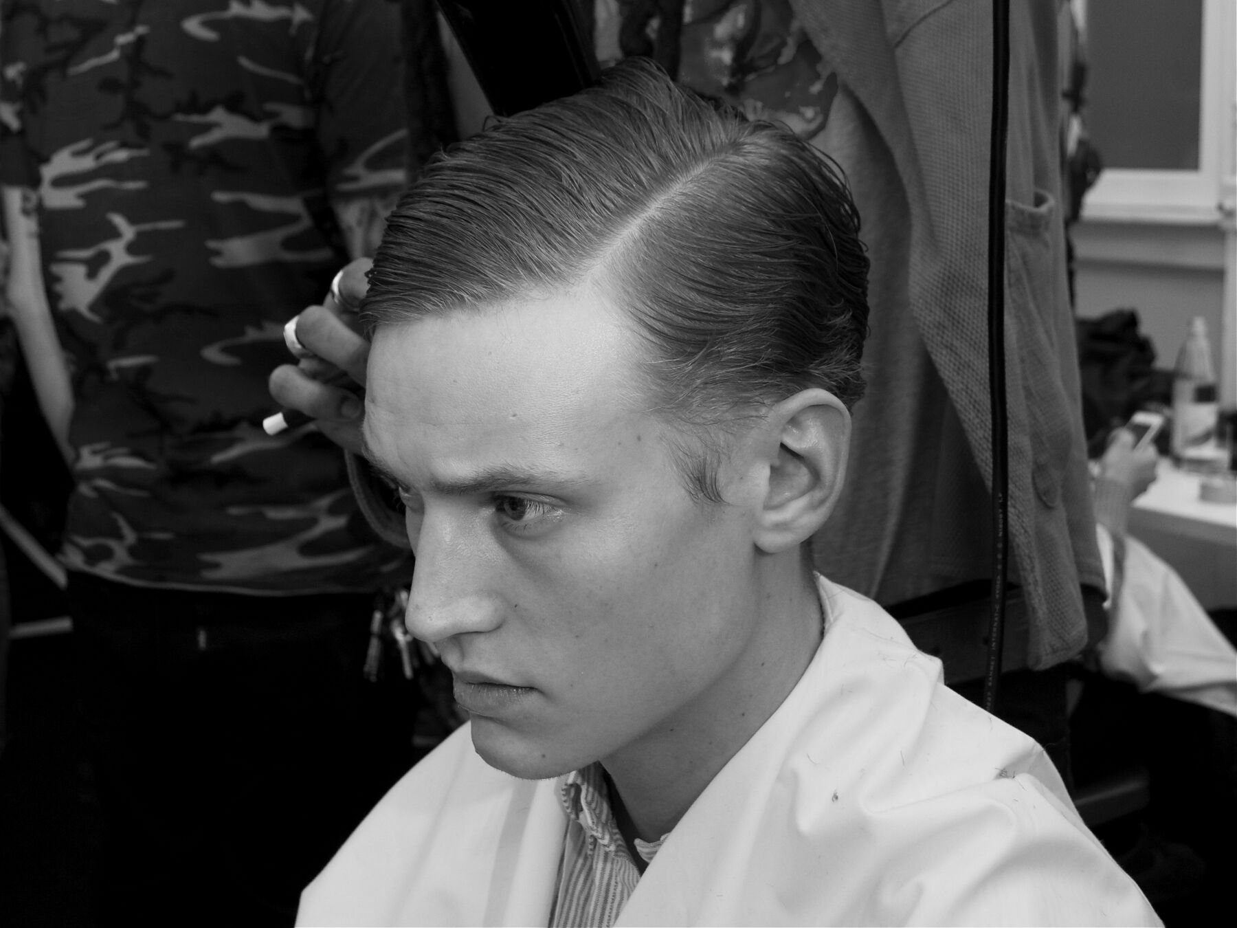 Backstage Hairstylist Corneliani Backstage Hairstylist Corneliani
