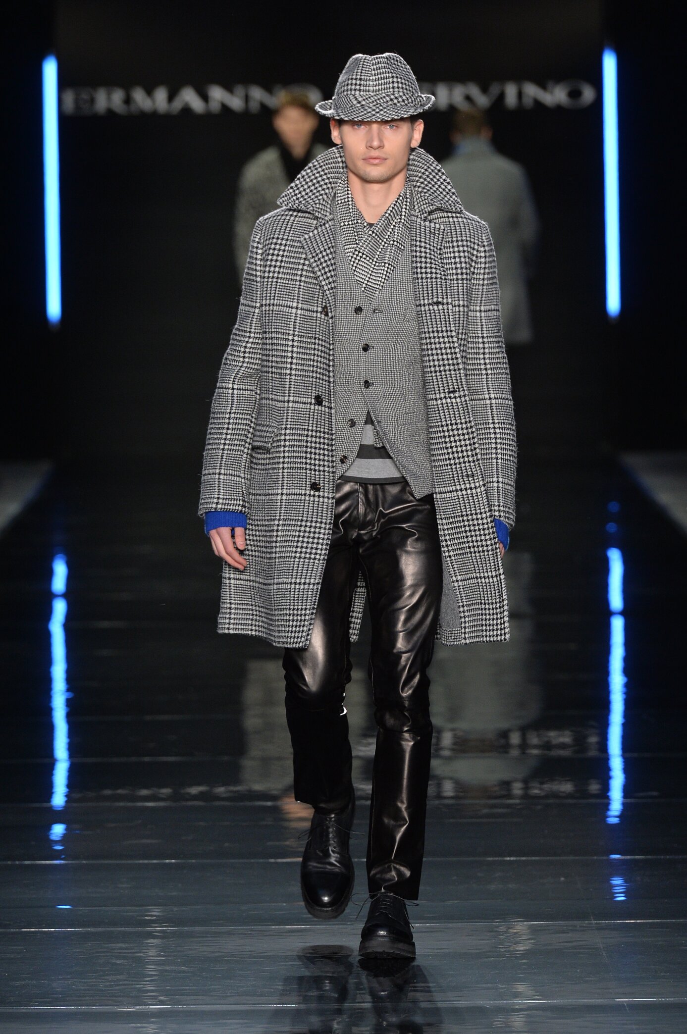 Fashion Man Model Ermanno Scervino Catwalk