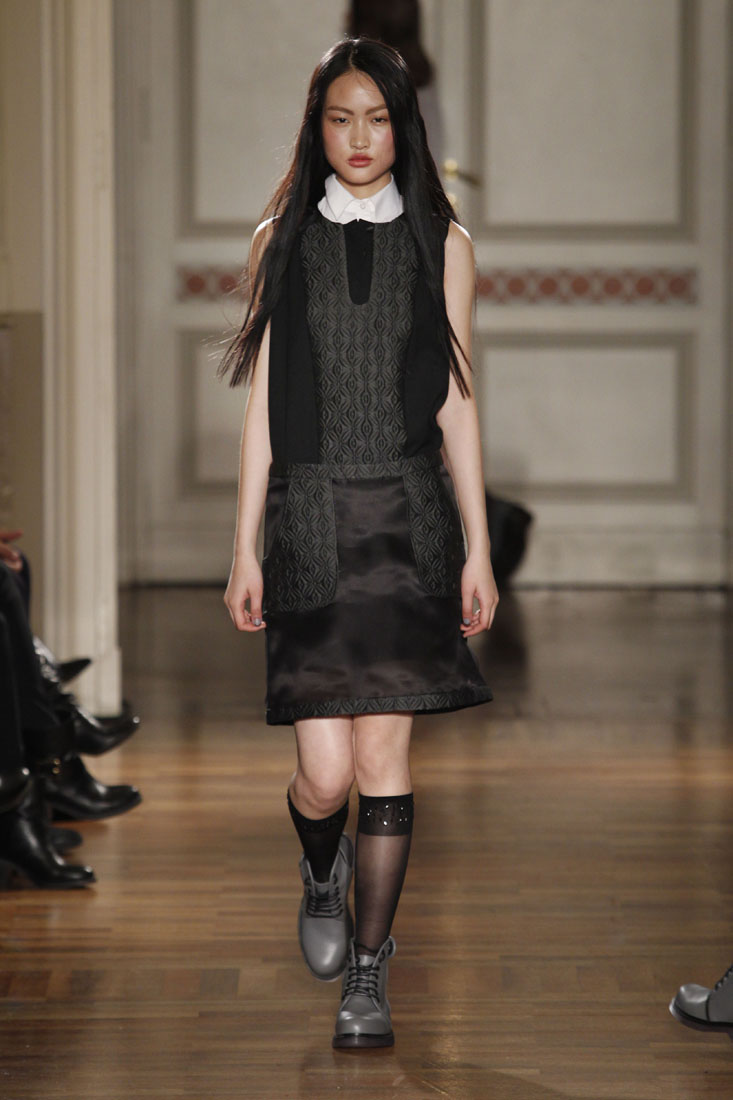 Catwalk Frankie Morello Fall Winter 2014 15 Women's Collection Milano Fashion Week