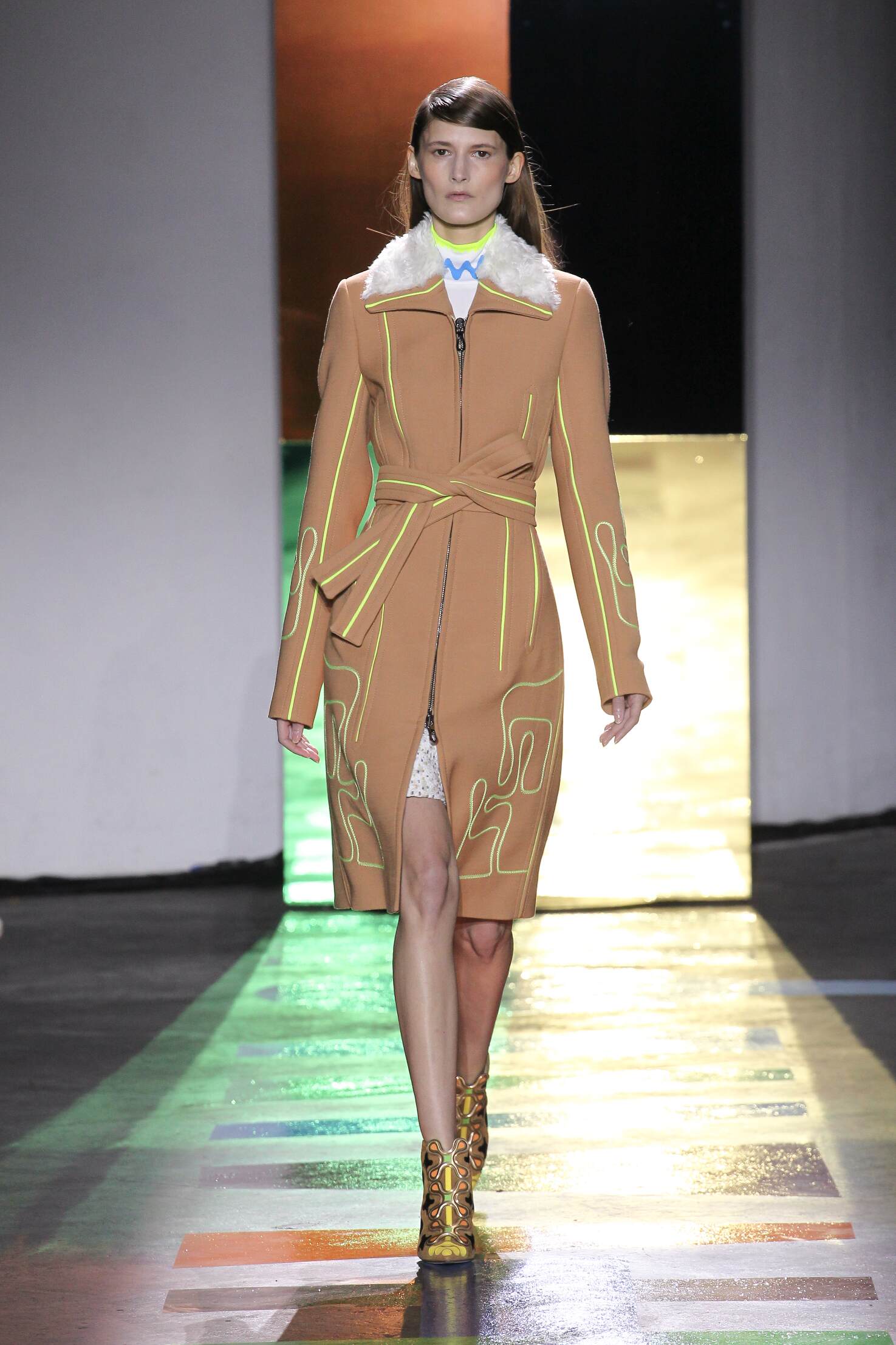 Fashion Model Peter Pilotto Collection Catwalk Fashion Model Peter Pilotto Collection Catwalk