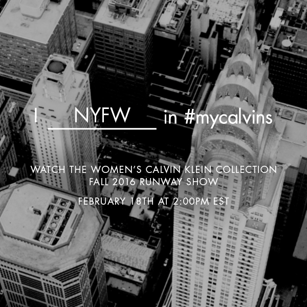 Calvin Klein Collection Fall Winter 2016 Women's Fashion Show Live Streaming New York