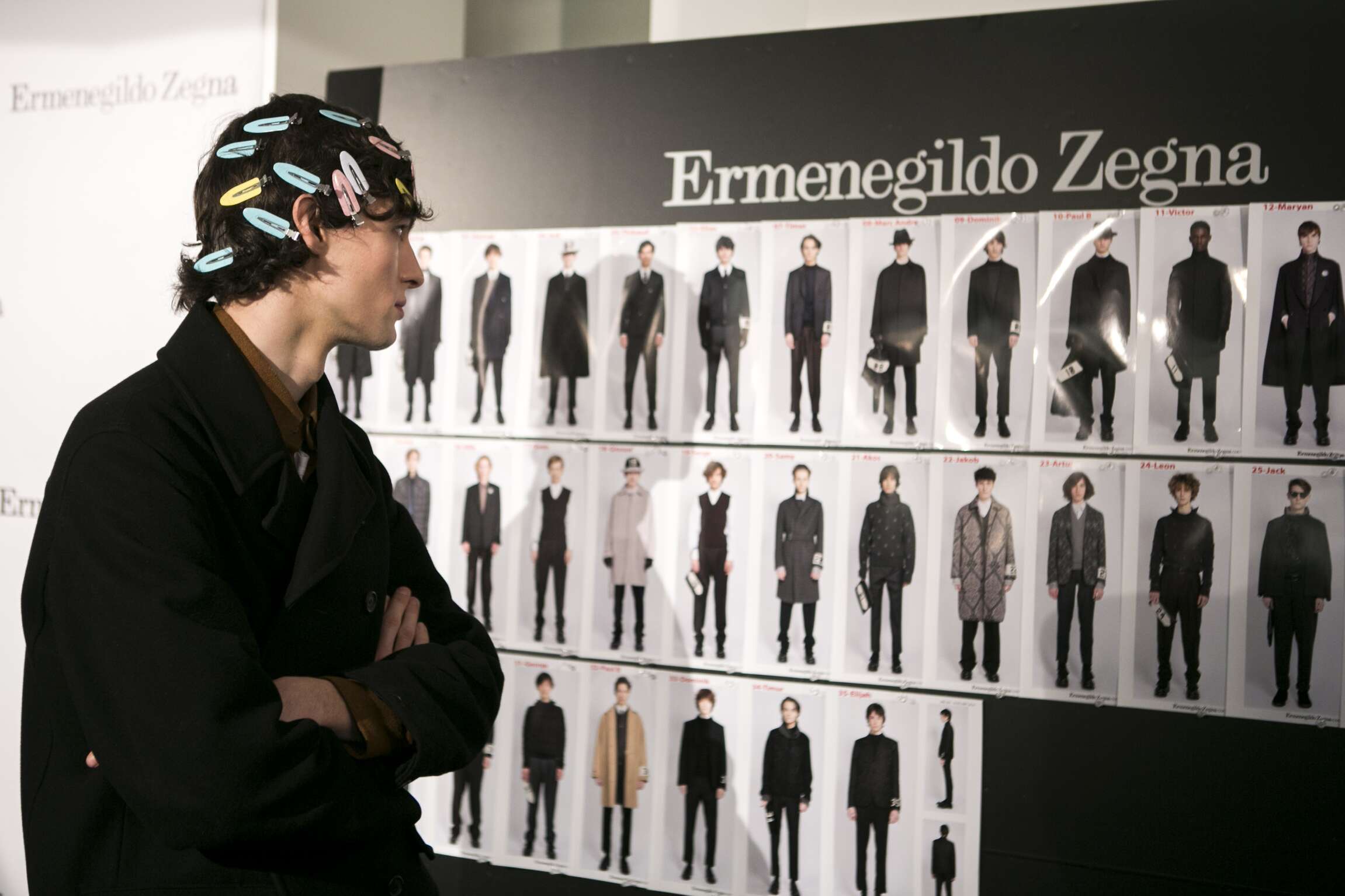 Backstage Ermenegildo Zegna Couture Fashion Show
