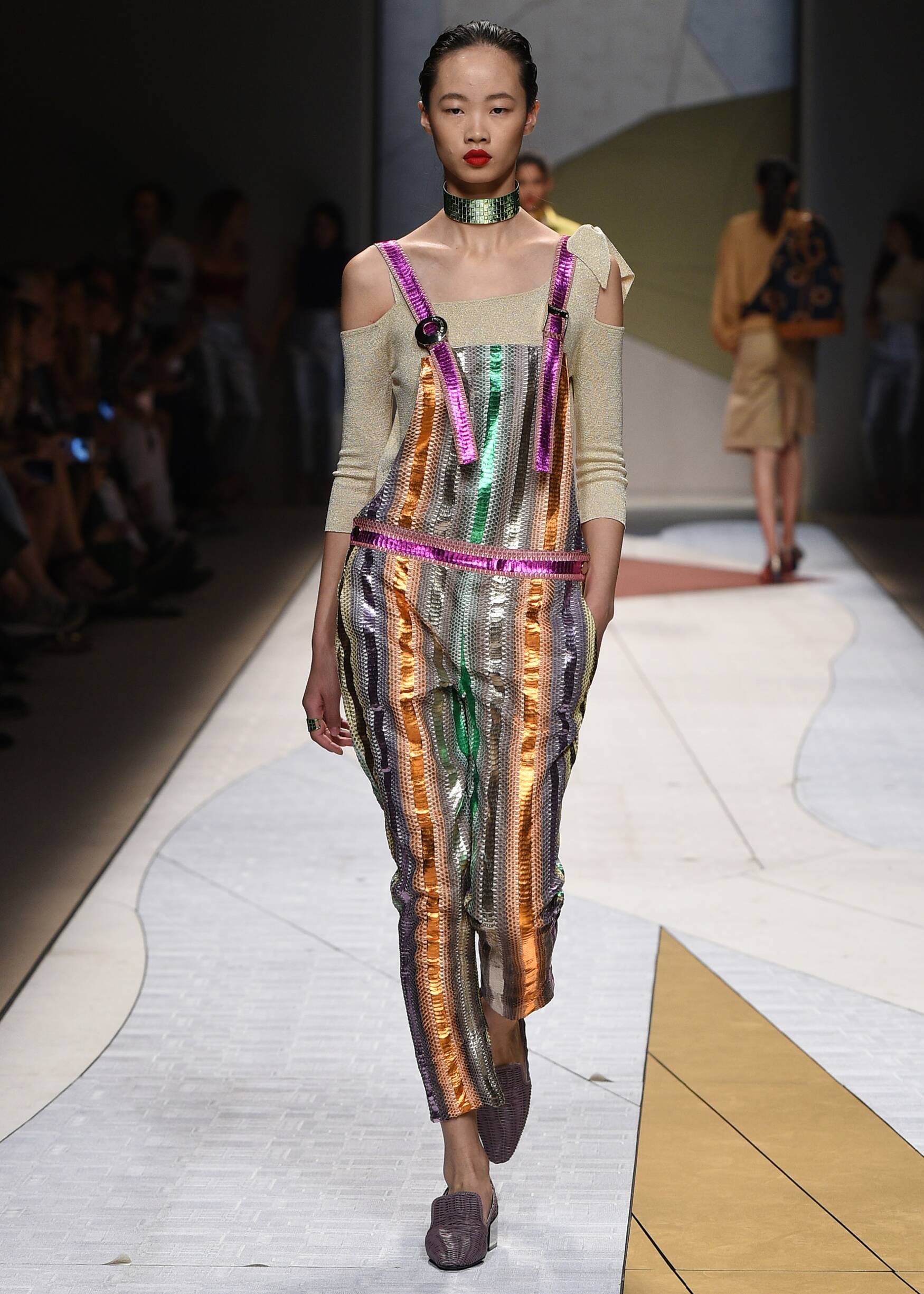 Fashion Woman Model Trussardi Catwalk