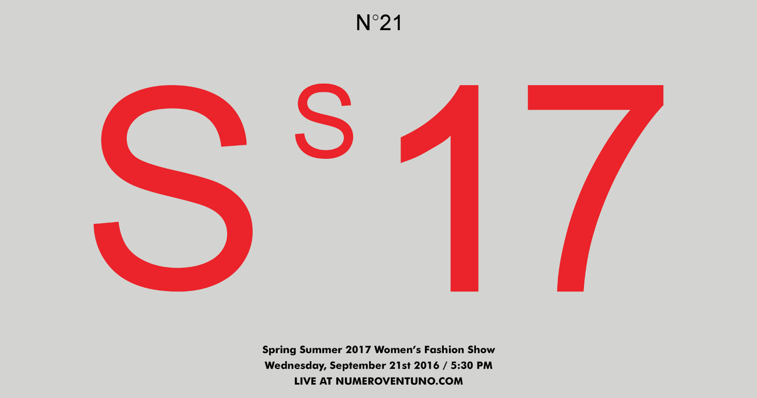 N°21 Spring Summer 2017 Women's Fashion Show Live Streaming
