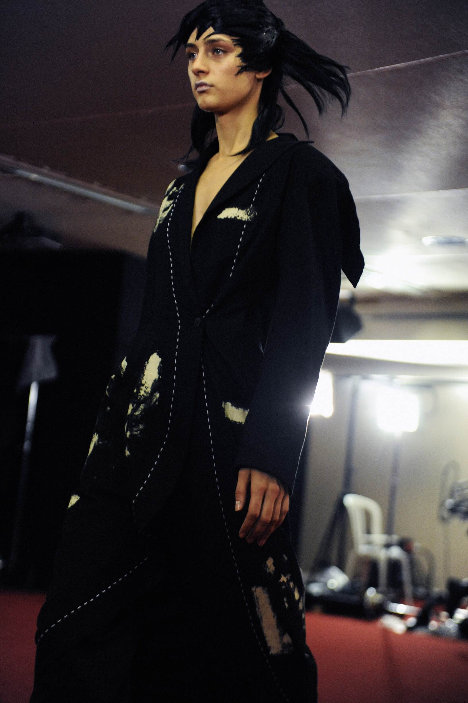 Yohji Yamamoto Backstage Model