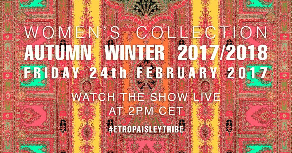 Etro Fall Winter 2017-18 Fashion Show Live Streaming Milan