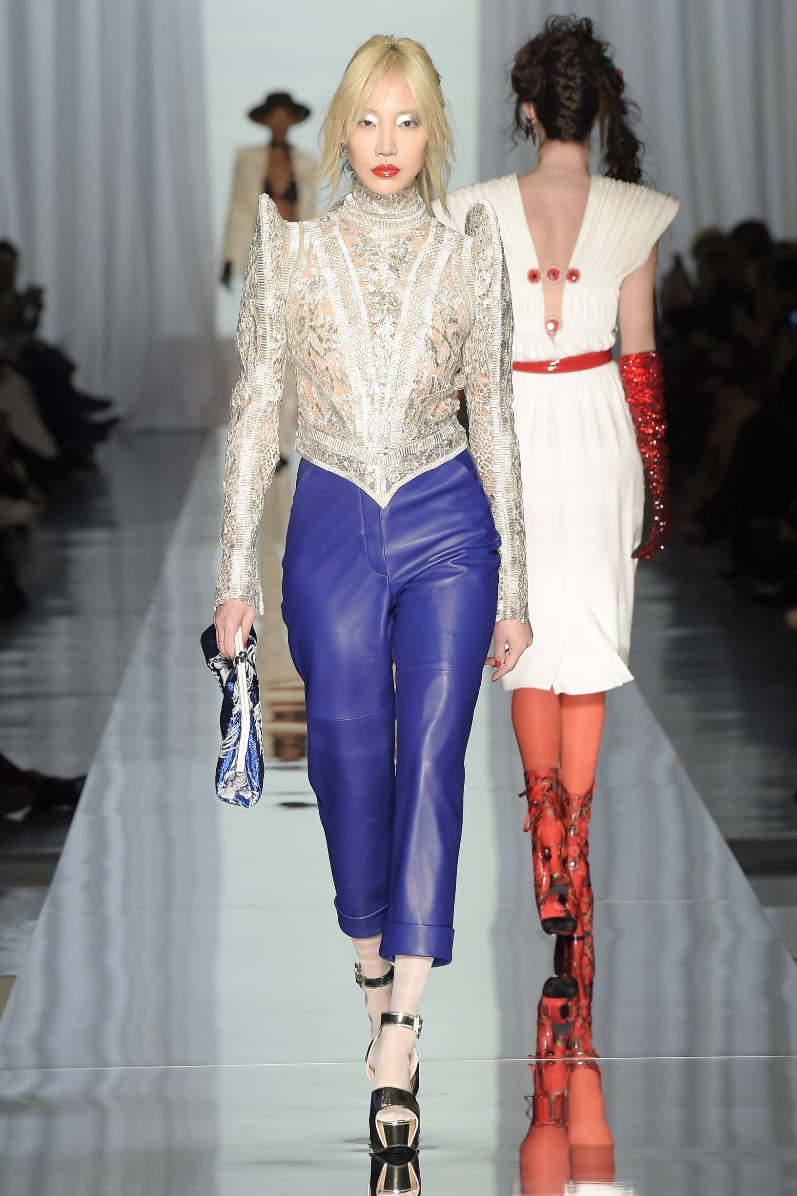 Fashion Woman Model Jean Paul Gaultier Haute Couture Catwalk 2018