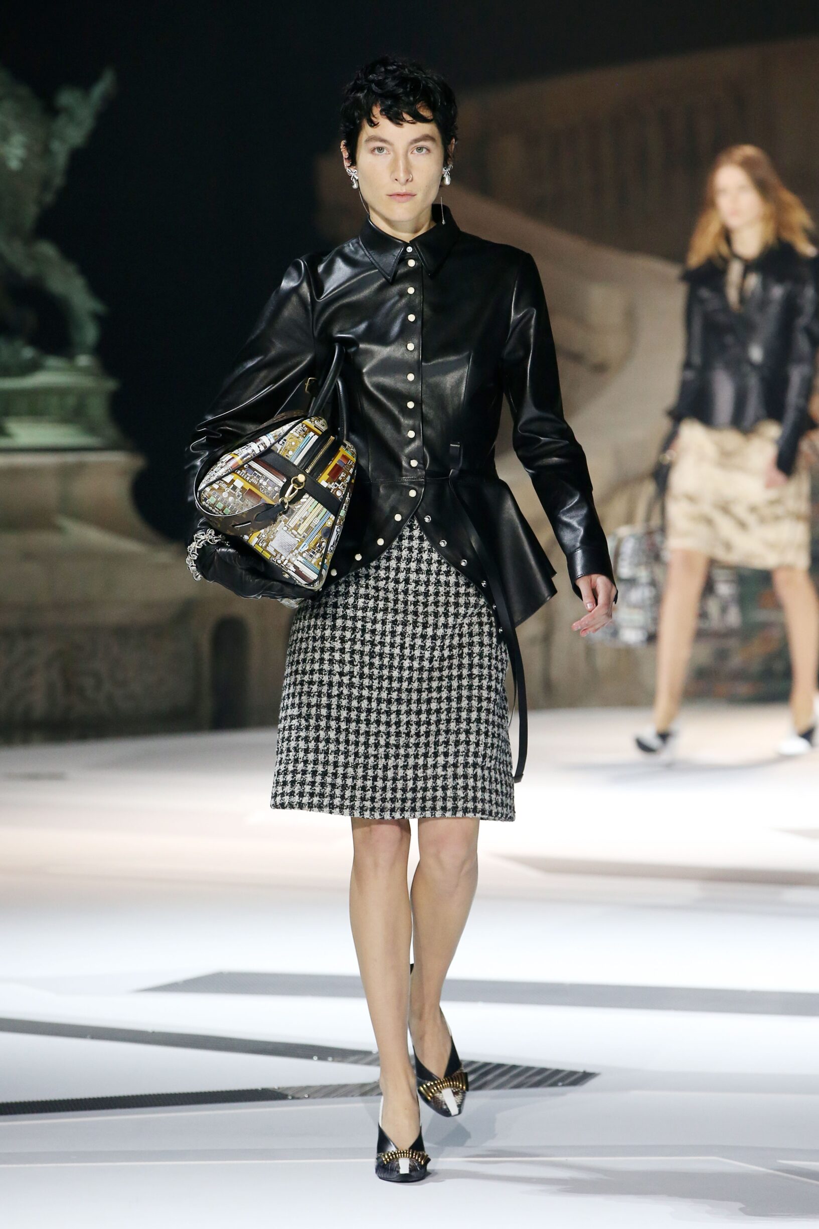 Fashion Show Woman Model Louis Vuitton Catwalk