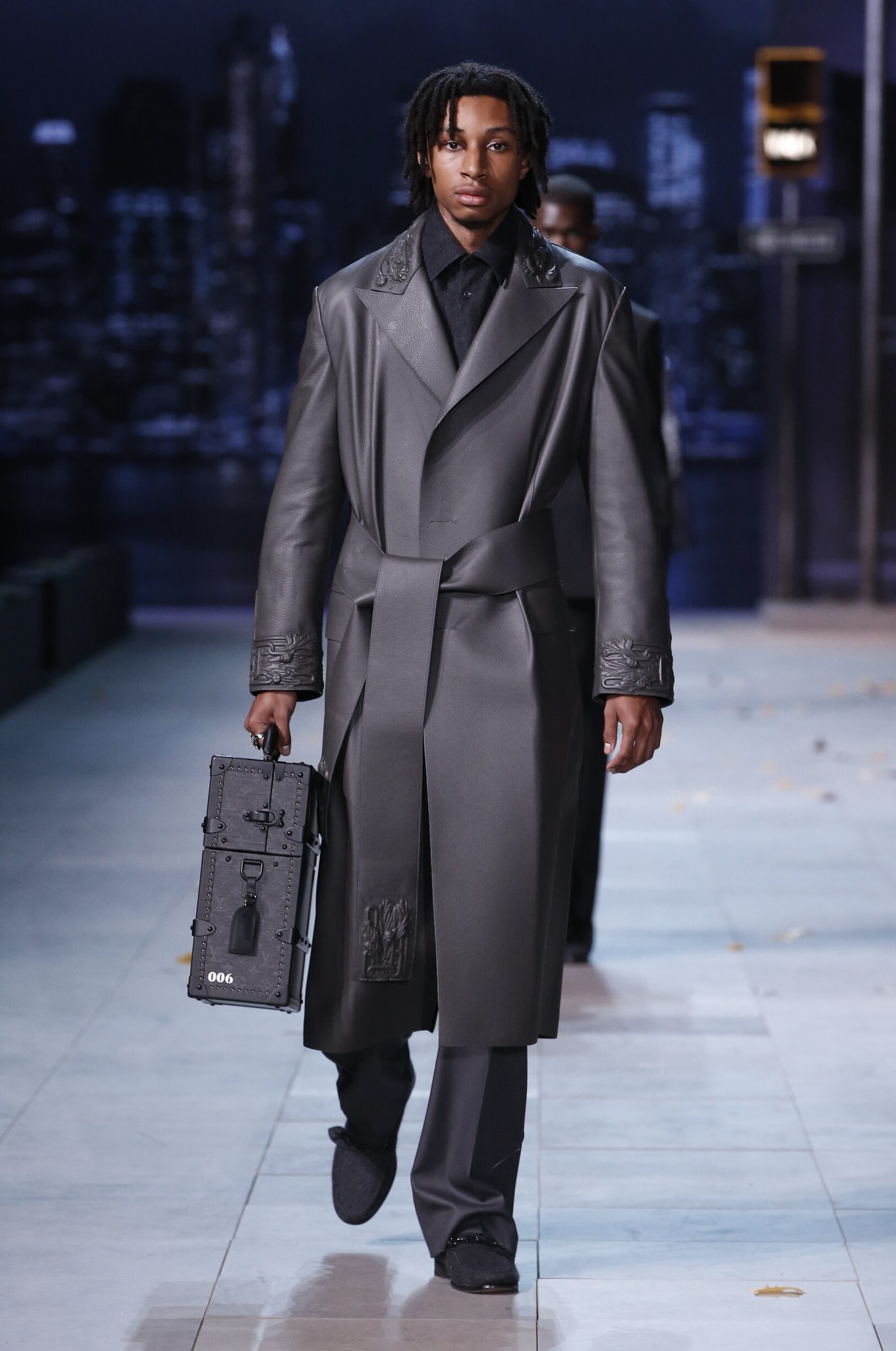 Fashion Show Man Model Louis Vuitton Catwalk