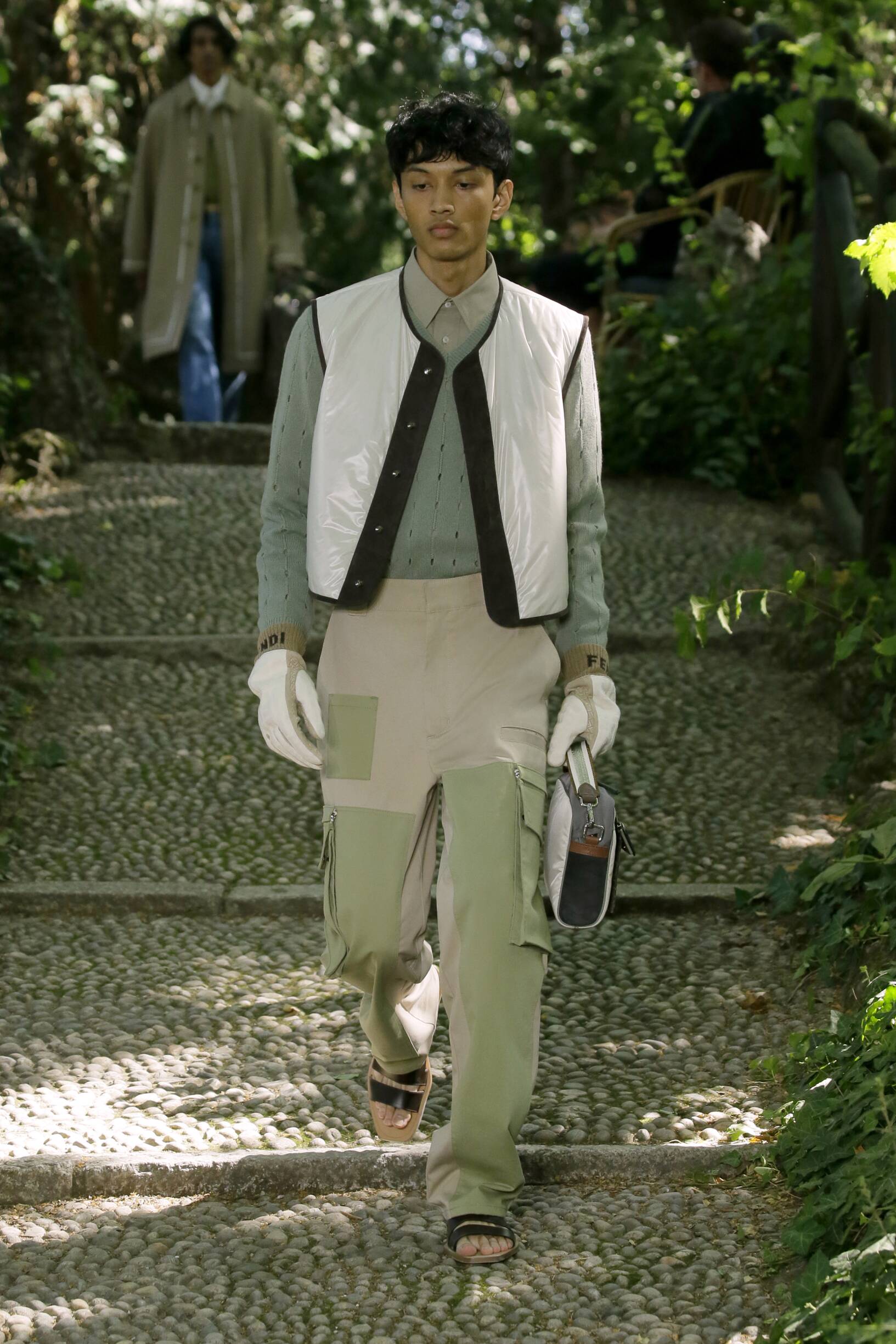 Fashion Man Model Fendi Catwalk
