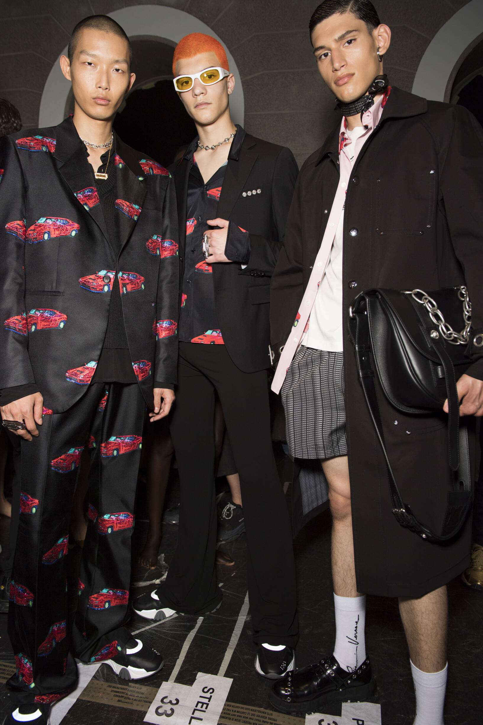 Men Models 2020 Backstage Versace