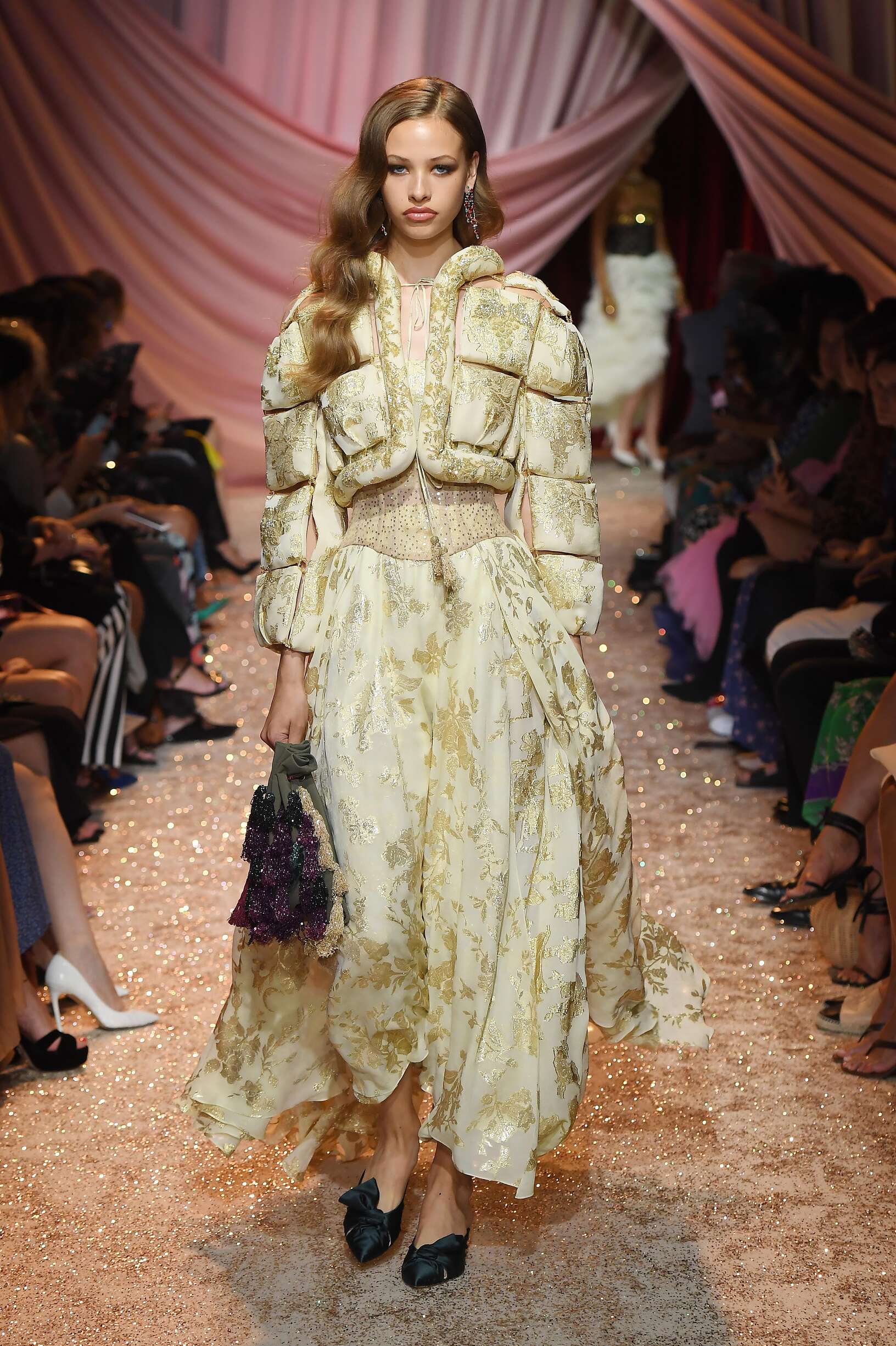 Fashion Show Woman Model Ulyana Sergeenko Haute Couture Catwalk