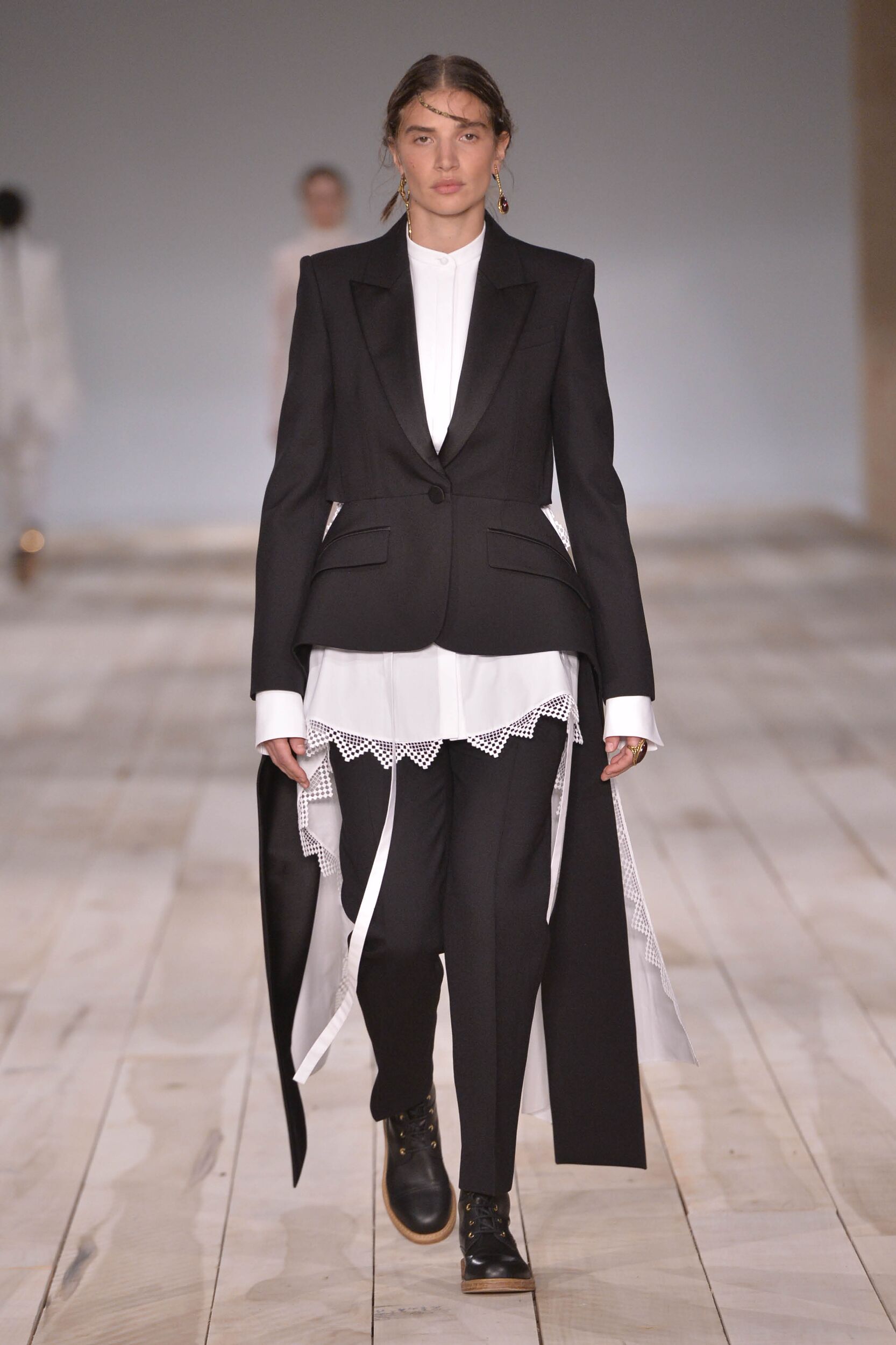 Fashion Model Woman Alexander McQueen Catwalk Fashion Model Woman Alexander McQueen Catwalk