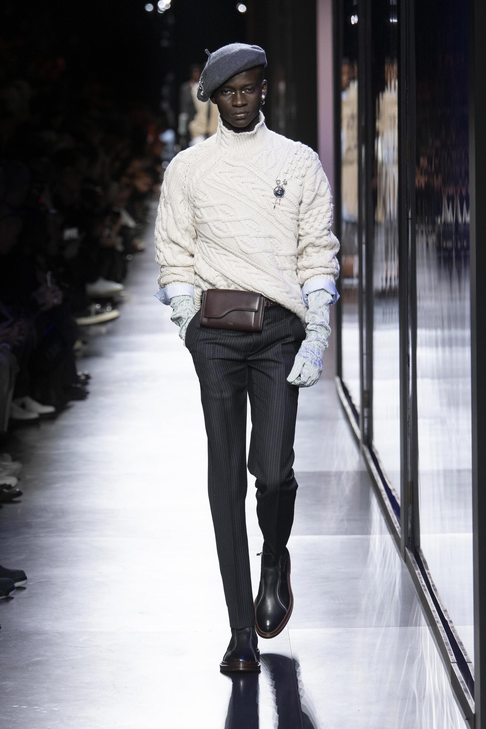 Fashion Show Man Model Dior Catwalk